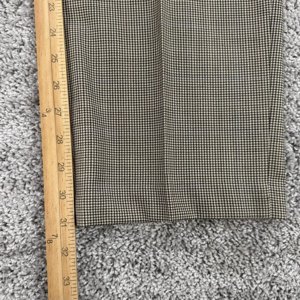 Hart Schaffner Marx Pants Men 38 NWT Comfort Plus 100% Worsted Wool Houndstooth